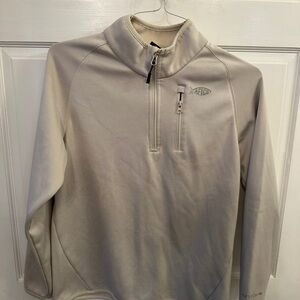AFTCO Cream Quarter-Zip Jacket